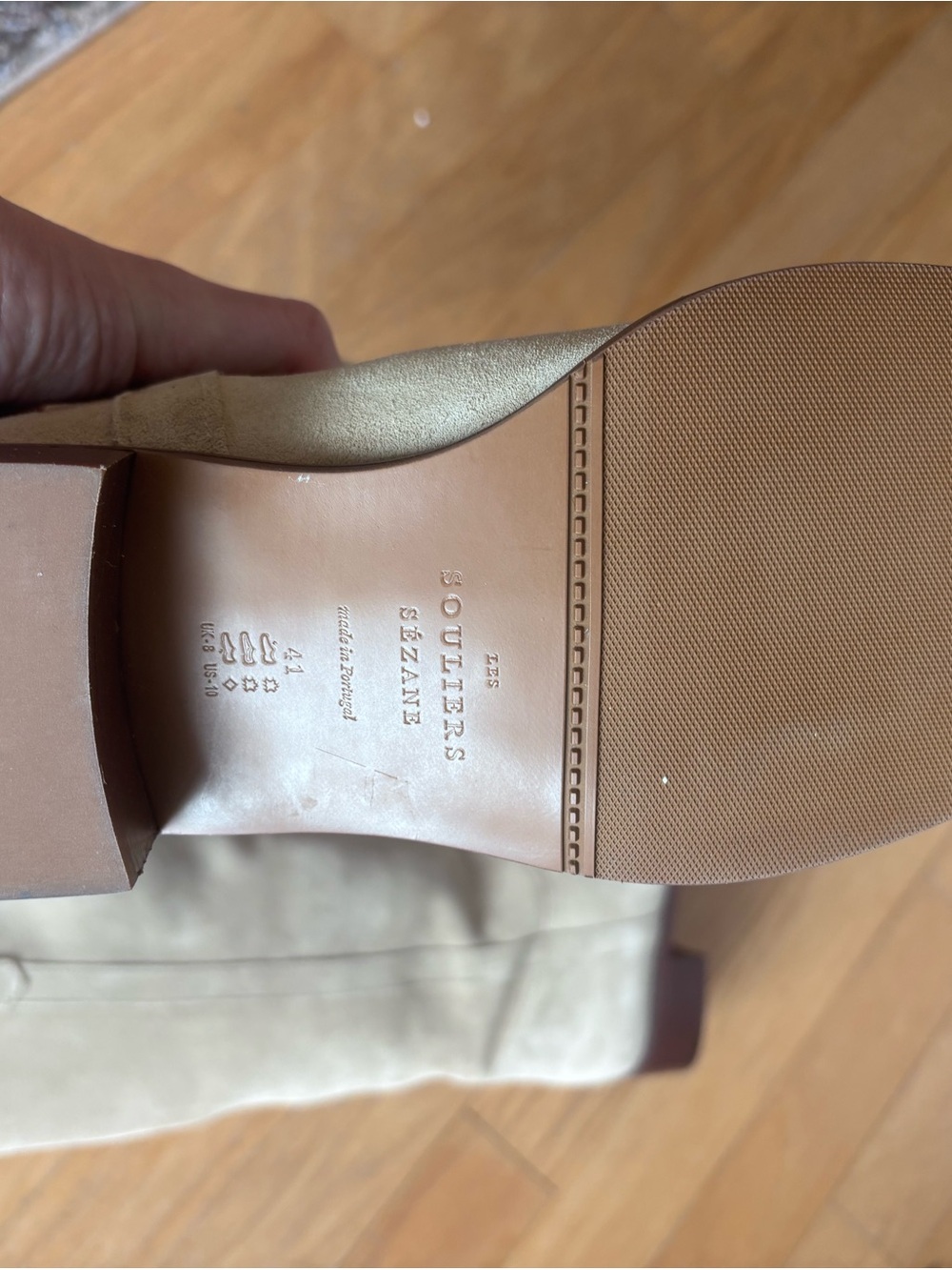 SOLD NIB Sézane Gabrielle Low Boots in Sandstone Size 10/41 - Picture 11 of 14